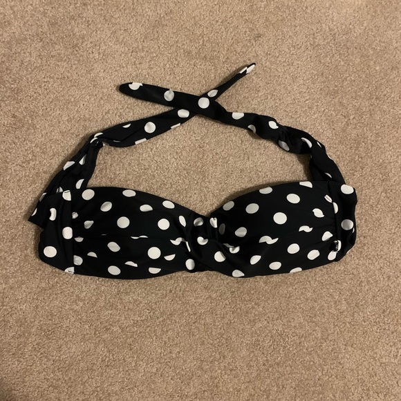 La Vie en Rose Aqua bandeau bikini top - Picture 2 of 3